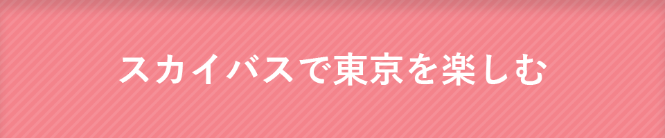 スカイバスで東京を楽しむ